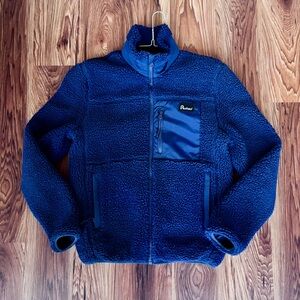 Penfield Deep Blue Sherpa Zip-Up Jacket